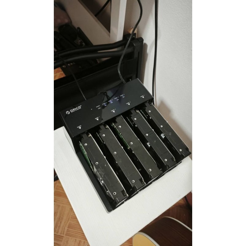 Orico HDD Encloser, USB 3.0, + 5x HDD Seagate Skyhawk 6TB (มือสอง) (รวมความจุทั้งหมด 30TB)