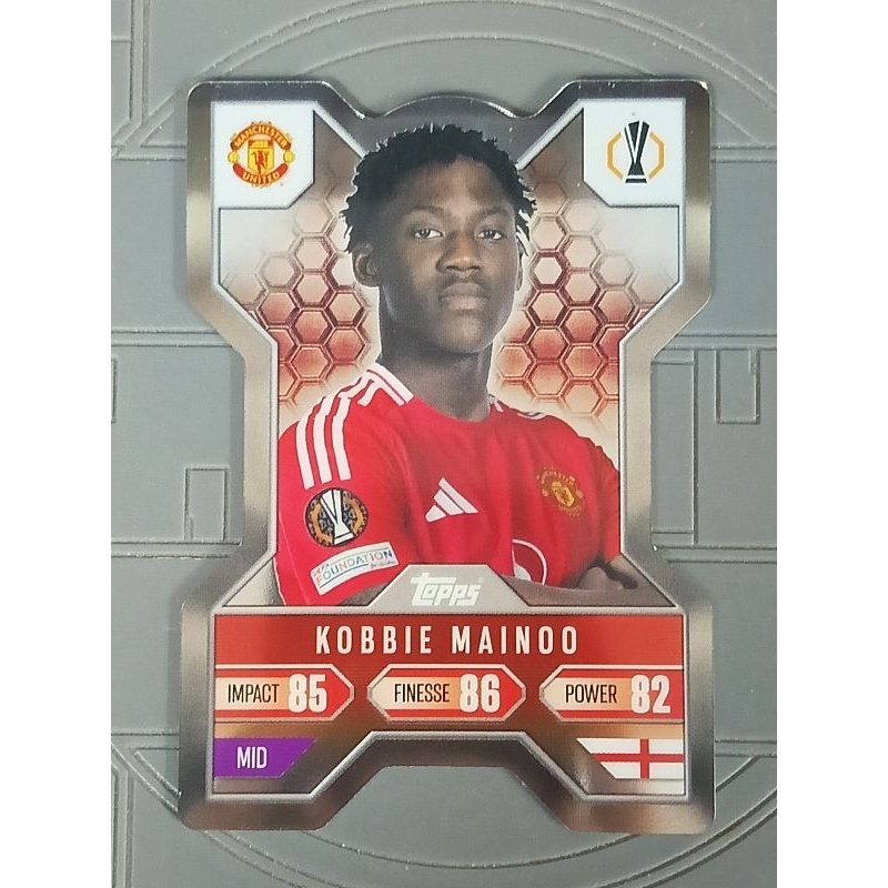 Topps Match Attax CL Extra 24/25 No. CX 2 Kobbie Mainoo Chrome X Manchester United