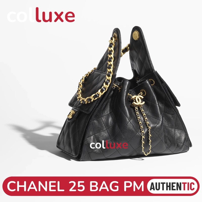 25C 👜ชาแนล Chanel 25 Hobo Bag PM 30cm กระเป๋ากุ๊ย Shoulder Bag