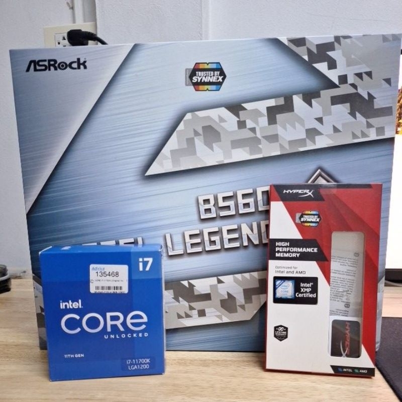 [มือสอง] ขายรวม Intel I7 11700k 8c/16t พร้อมบอร์ด B560 Steel Legend