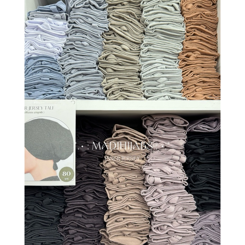 INNER JERSEY TALI อินเนอร์หมวกในผ้ายืด แบบผูกหลัง