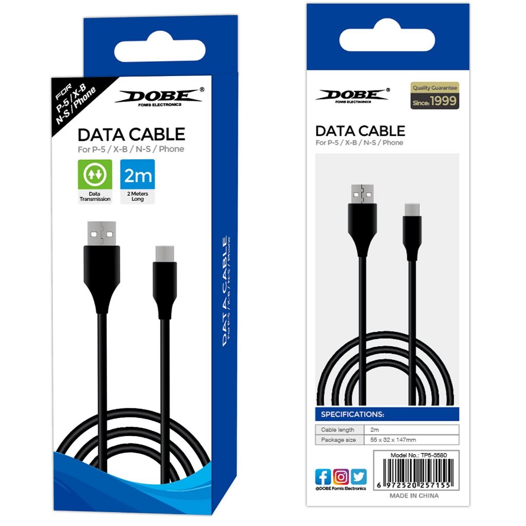 ใหม่! สายชาร์จจอย PS5 / สายType C Data Charging Cable สายชาร์จ มือถือ PS5 Xbox Series X S Switch