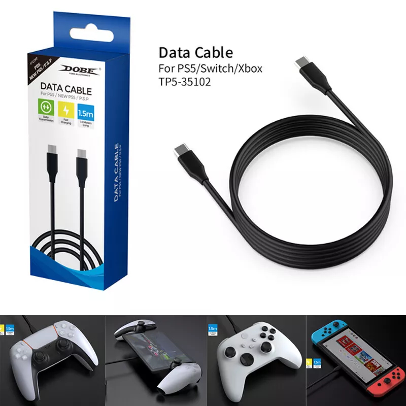 ใหม่! Dobe® สายข้อมูล Fast Charge สายชาร์จมือถือ Type C to Type C /สายชาร์จจอย PS5 สายType C Data Fast Charging Cable