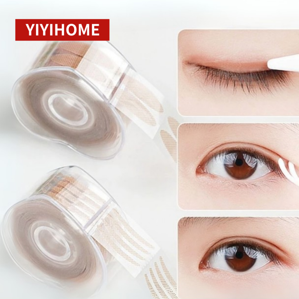 YIYIHOME ที่ติดตาสองชั้น  แผ่นติดตาสองชั้น ตาข่ายทำตาสองชั้น ไม่ต้องทากาว ใช้เพียงน้ำฉีดพ่นตาข่าย ใช้ง่าย ติดนาน