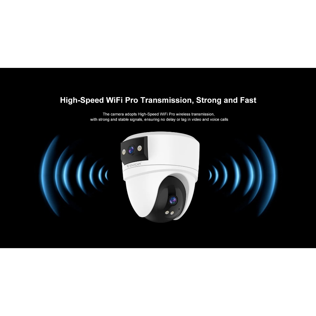 Vstarcam CS2DR (เลนส์คู่) IP Camera กล้องวงจรปิดไร้สาย ความละเอียด 3MP(1296P) indoor มีAI+
