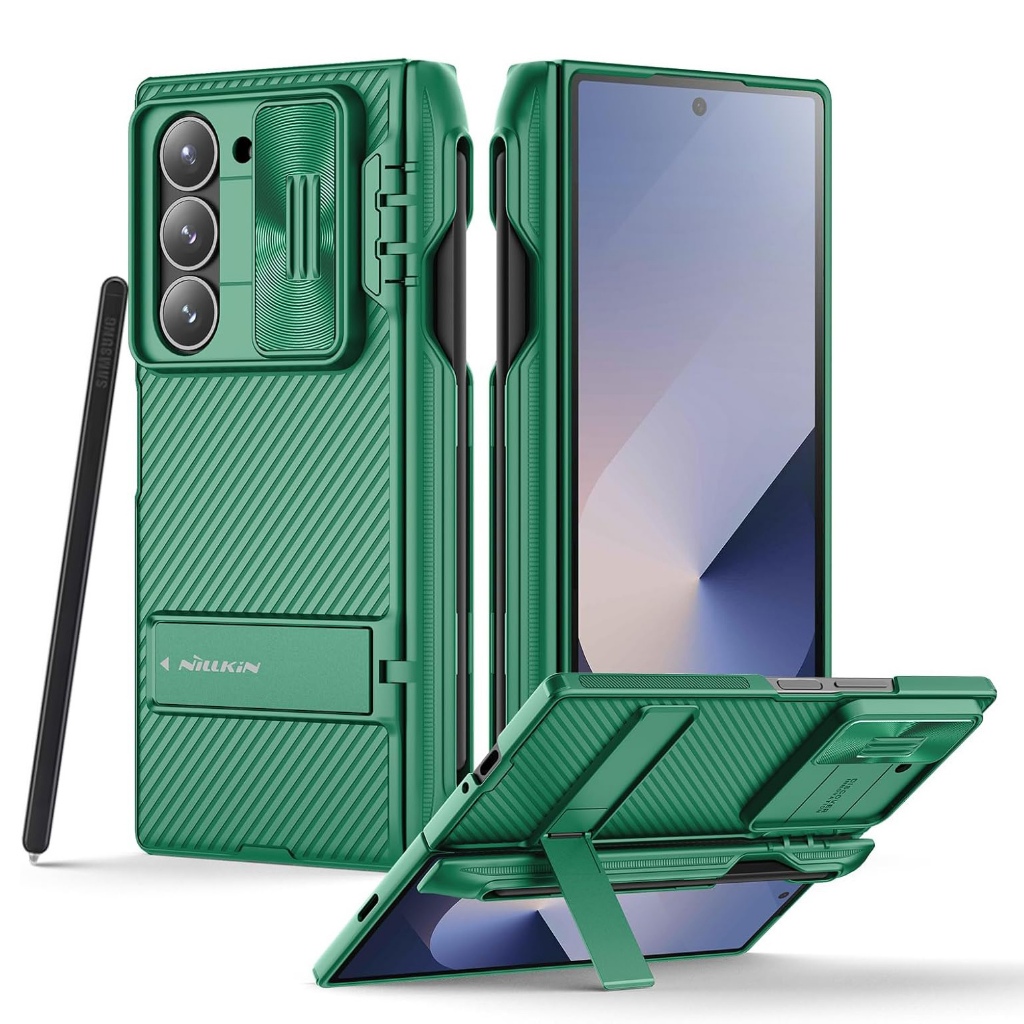ส่งจาก🇹🇭  NILLKIN Camshield เคส Samsung Z Fold 6 / Fold6 เคสแบบตั้งได้ มีที่เก็บปากกา ZFold6 S-Pen H