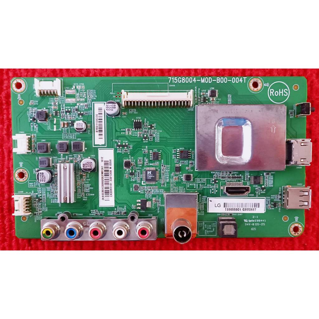 เมนบอร์ดทีวี LG รุ่น 43LH500T พาสบอร์ด 715G8004-M0D-B00-004T