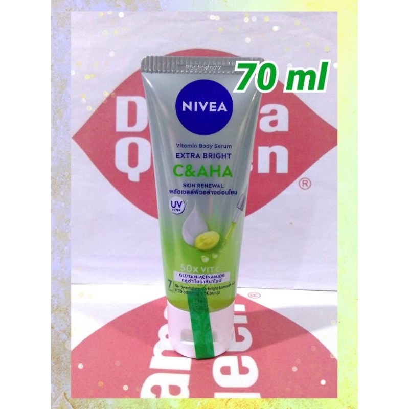 💚70ml💚 NIVEA Vitamin Body Serum C & AHA Body Serum สูตรผลัดเซลล์ผิวอย่างอ่อนโยนเพื่อผิวดูใส