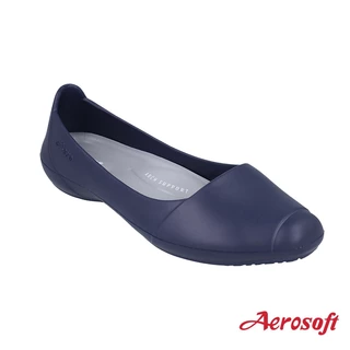 Aerosoft (แอโร่ซอฟ) รองเท้าคัทชูแบบสวม รองเท้าคัทชูสีดำ รุ่น W2880
