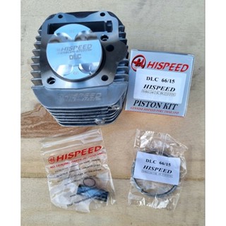 เสื้อสูบ W125 พร้อมลูก CBR 66/15 4 วาล์ว​  หัว CNC สลัก+แหวน…