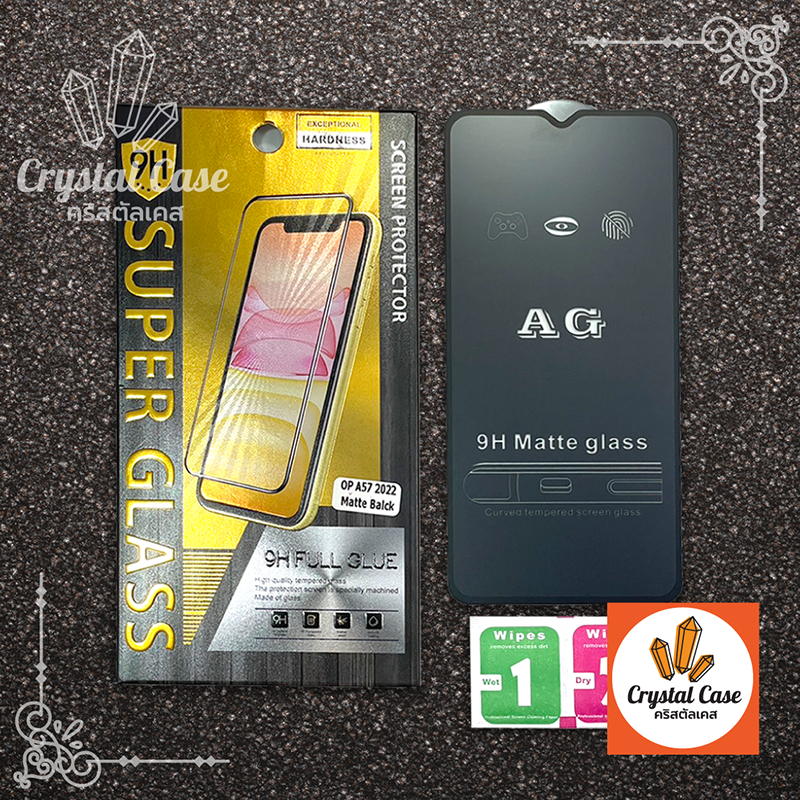 ฟิล์มกระจกเต็มจอ แบบด้าน กันรอยนิ้วมือ Samsung A25 A15 A05s A05 S23fe J7pro J7prime A72018 J4plus/J6