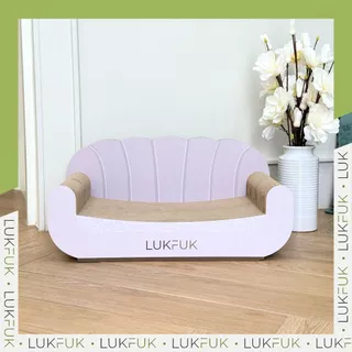 LUKFUK (ลูกฟูก) โซฟาแมวและที่ลับเล็บแมวกระดาษ ขนาดใหญ่พิเศษ รุ่น “Dreamy Sofa” (XL Carton Cat Scratcher “Dreamy Sofa”)