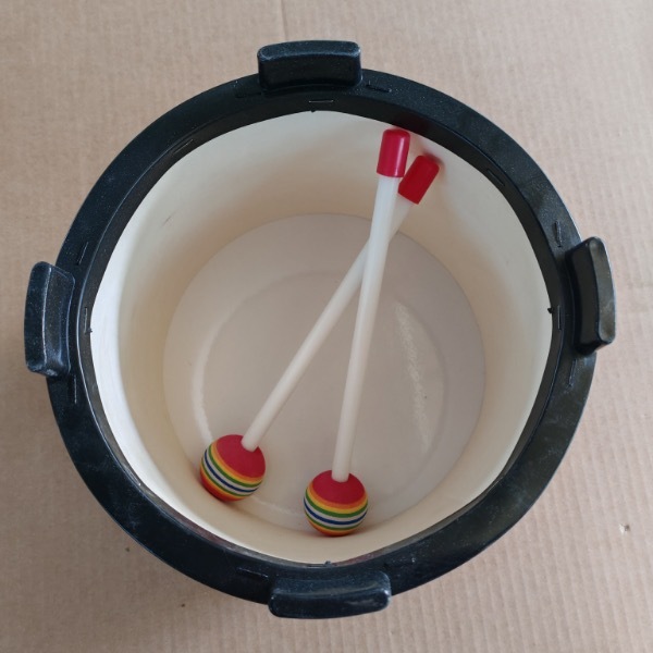 8 นิ้วกลองไม้เด็กมือกลองปฐมวัยเครื่องดนตรีดนตรีของเล่นเด็กการศึกษาใหม่ - รูปที่ 5