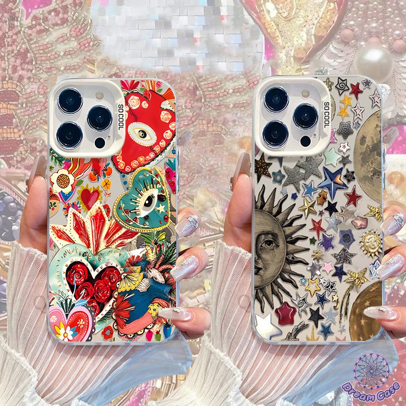 ดวงตา ที่มีสีสันสดใสของดวงตากราฟิติเคส IPhone 11 16 13 15 14 12 Pro Max XR 7Plus 15 16 8 14 7 Plus X XS Max SE 2020 _ Sh