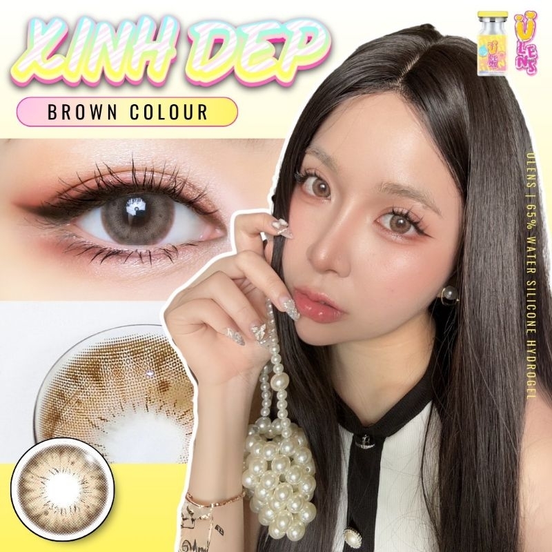 คอนแทคเลนส์ Ulens รุ่น Xinh Dep Brown