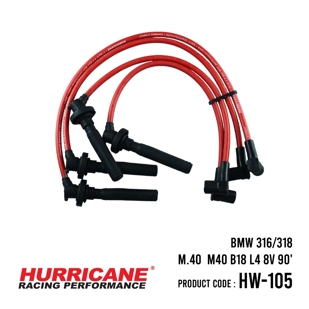 สายหัวเทียน BMW 316/318 M.40 M40 B18 L4 8V 90'- HW-105