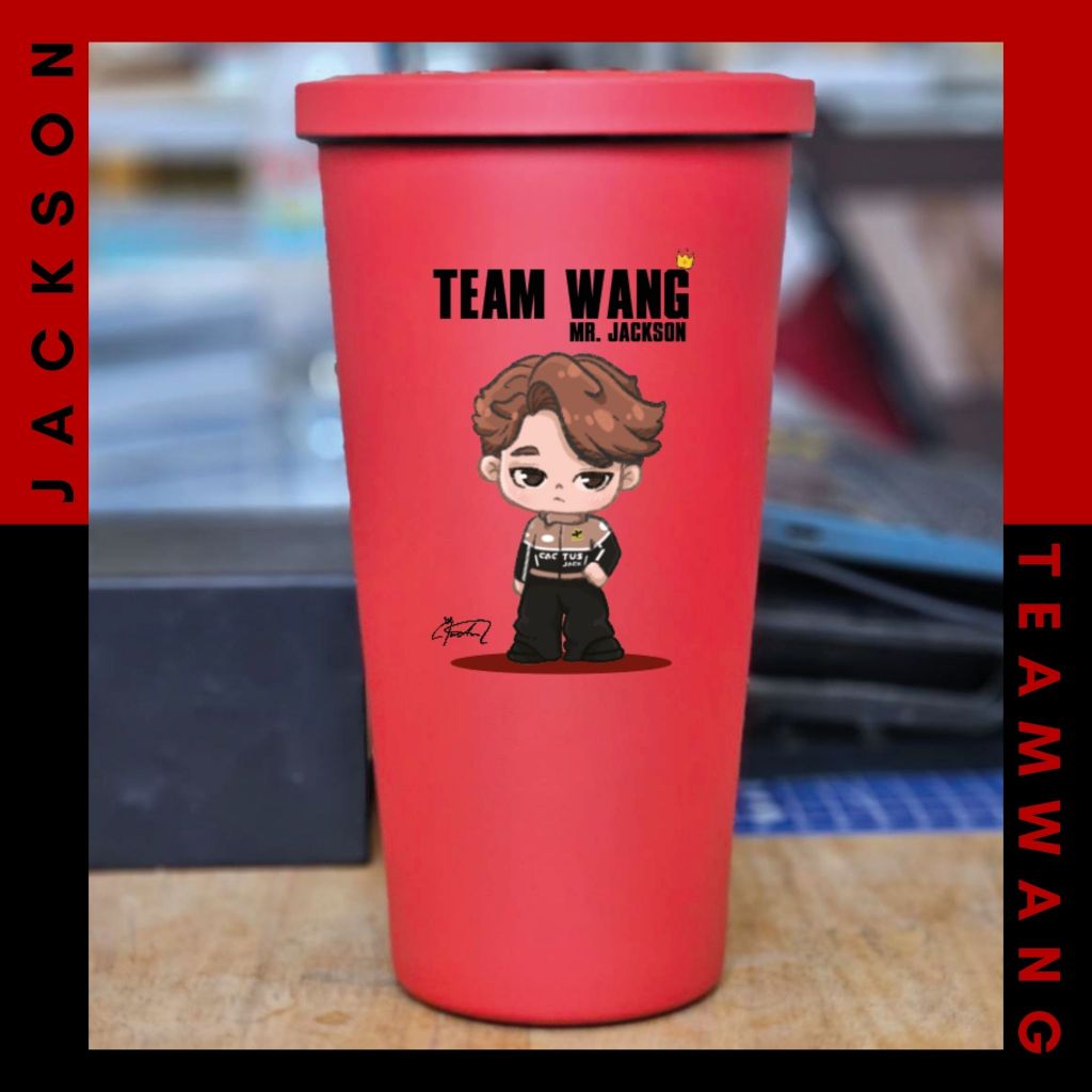 JC3. แก้ว Jackson Wang Cartoon : Got7 : JacksonWang : JacksonWangGot7 : แจ็คซัน : แจ็คซันGot7