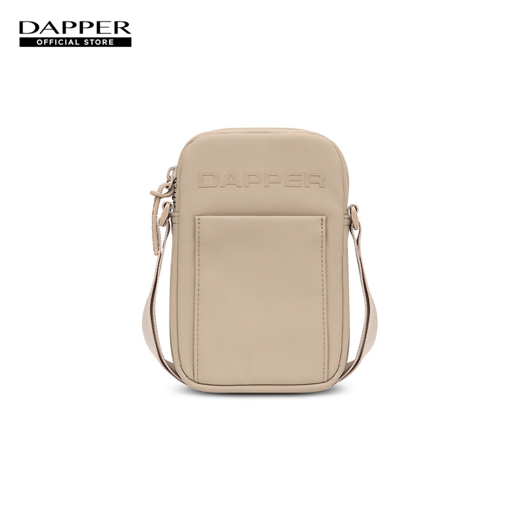 DAPPER กระเป๋าสะพายข้าง Monochrome Nylon Phone Bag สีเบจ (BY7/BE/1023PN)