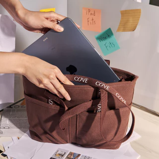 COVE MiniTrip Canvas Tote Bag กระเป๋าสะพาย กระเป๋าใส่ไอแพด / IPad 11 นิ้ว กระเป๋าใบเล็ก ผ้าแคนวาส