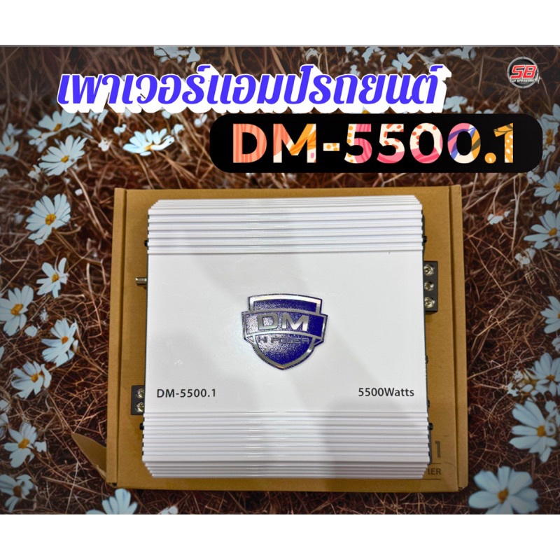เพาเวอร์แอมป์รถยนต์ ยี่ห้อ DM รุ่น DM-5500.1