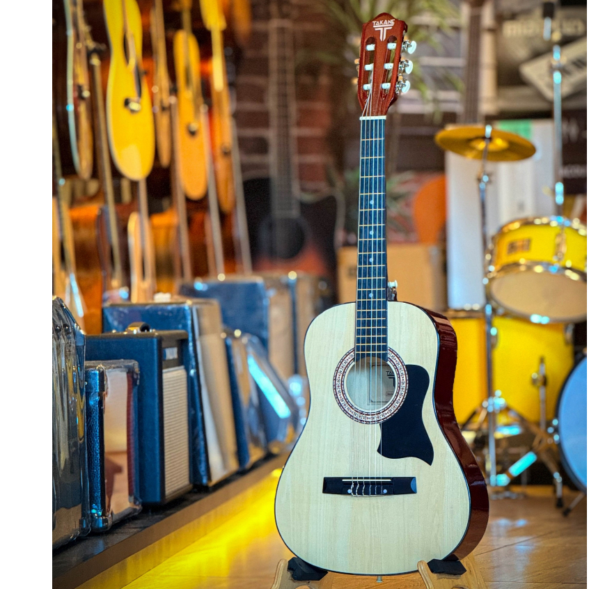 [โค้ดลด500.-🔥] กีต้าร์โปร่งคลาสสิค TNC ( Acuostic Guitar ) ขนาด 30-36 นิ้ว สำหรับมือใหม่ แถมฟรี กระเป๋า + ปิ๊ก 4 อัน