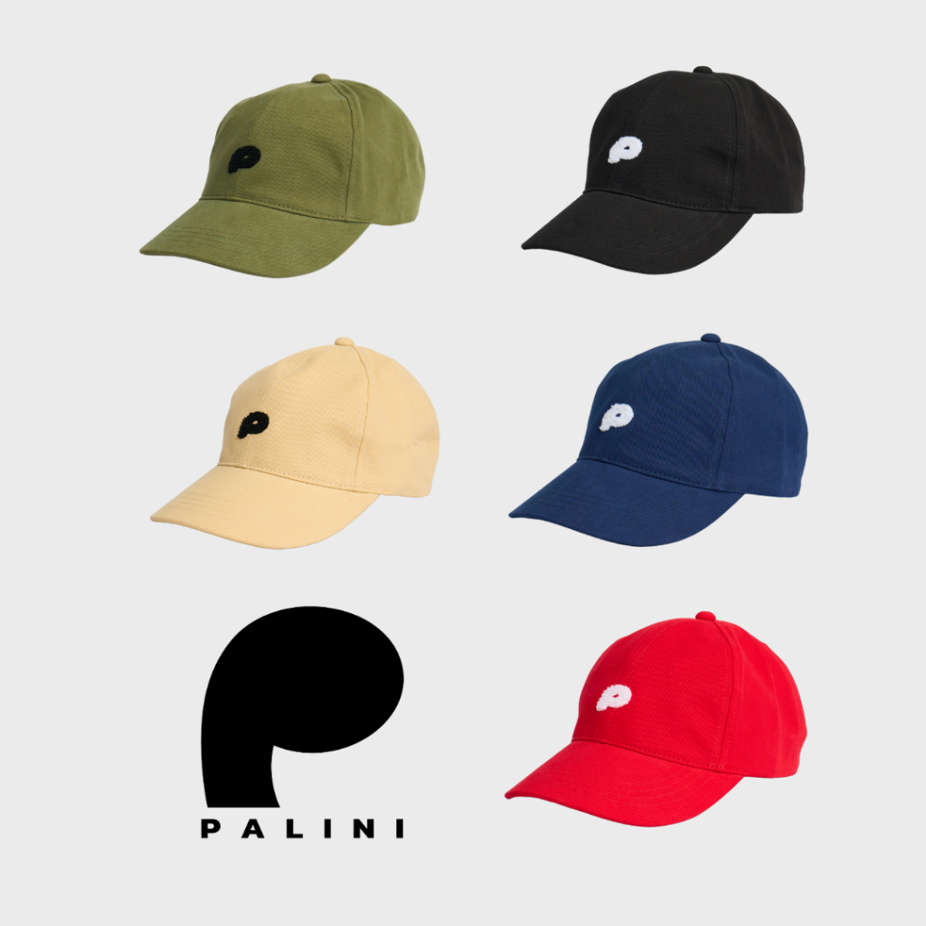 PALINI Puff Cap หมวกแก็ป Free Size ( Red / Navy / Olive / Khakis / Black )