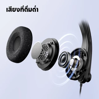 Edifier CC100 ชุดหูฟังโมโนแบบมีสายพร้อมไมโครโฟน การโทรที่ชัดเจน ไดรเวอร์ไดนามิก USB-C, USB-A Φ30mm