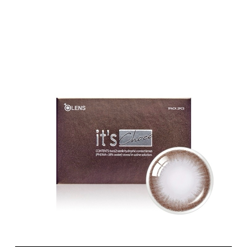 คอนแทคเลนส์รายเดือน o-lens ของเกาหลี It's Choco และ It's black -1.50 เราซื้อมาจากเกาหลีเอง ของแท้แน่