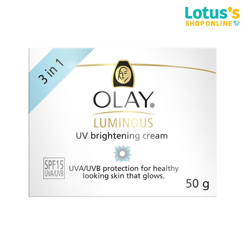 โอเลย์ ลูมินัส ยูวี ไบรท์เทนนิ่งครีม 50 กรัม OLAY LUMINOUS UV BRIGHTENING CREAM 50 G.