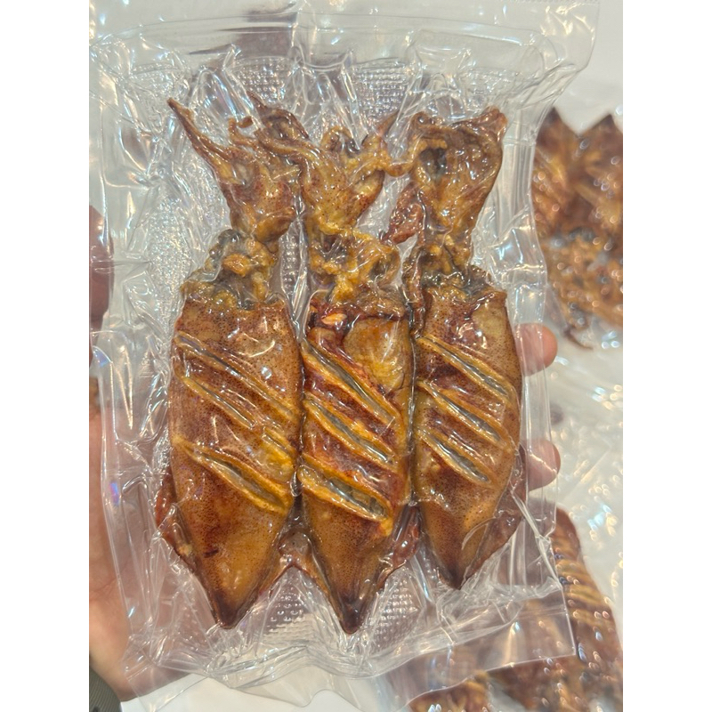 หมึกไข่แห้ง ไซส์ใหญ่ ทอดพร้อมทานขนาด 100 กรัม