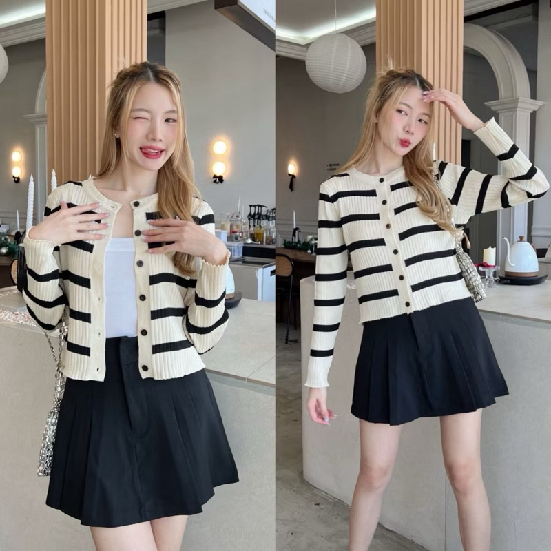 ส่งต่อ 88story.th>> emma top >>ครีมริ้วดำ
