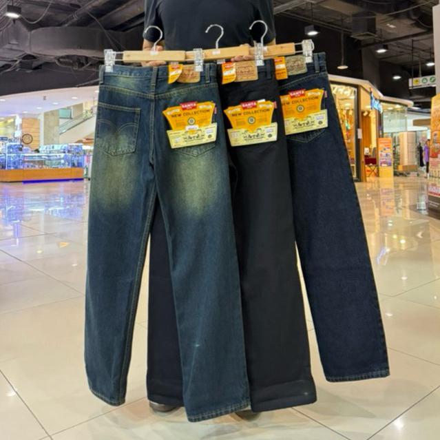 กางเกงยีนส์ขากระบอก ป้ายSANTA มี6 สี - รูปที่ 2