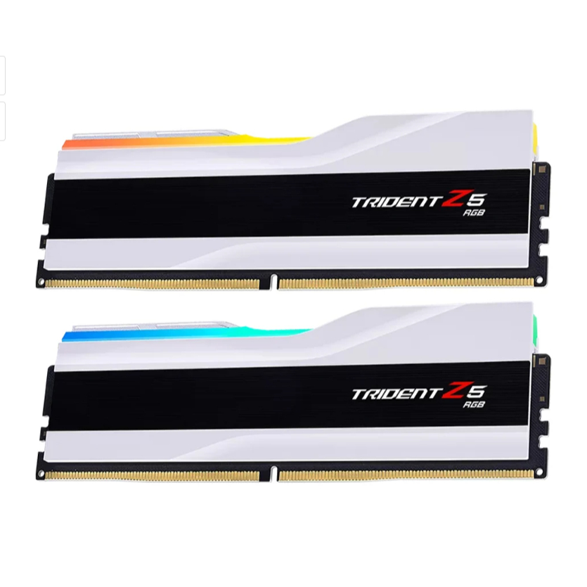 48GB (24GBx2) DDR5 8000MHz RAM G.SKILL TRIDENT Z5 RGB (INTEL XMP) (MATTE WHITE) (F5-8000J4048F24GX2-
