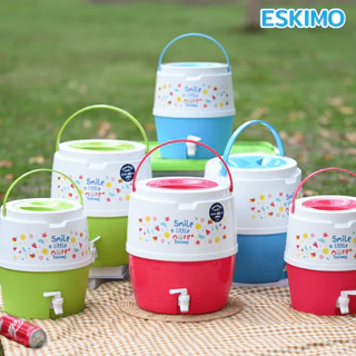 ESKIMO กระติกเอสกิโม กระติกน้ำแข็ง คูลเลอร์มีก๊อก 8L / 13L มีก็อก เก็บความเย็น 24 ชม น้ำหนักเบา พกพาสะดวก