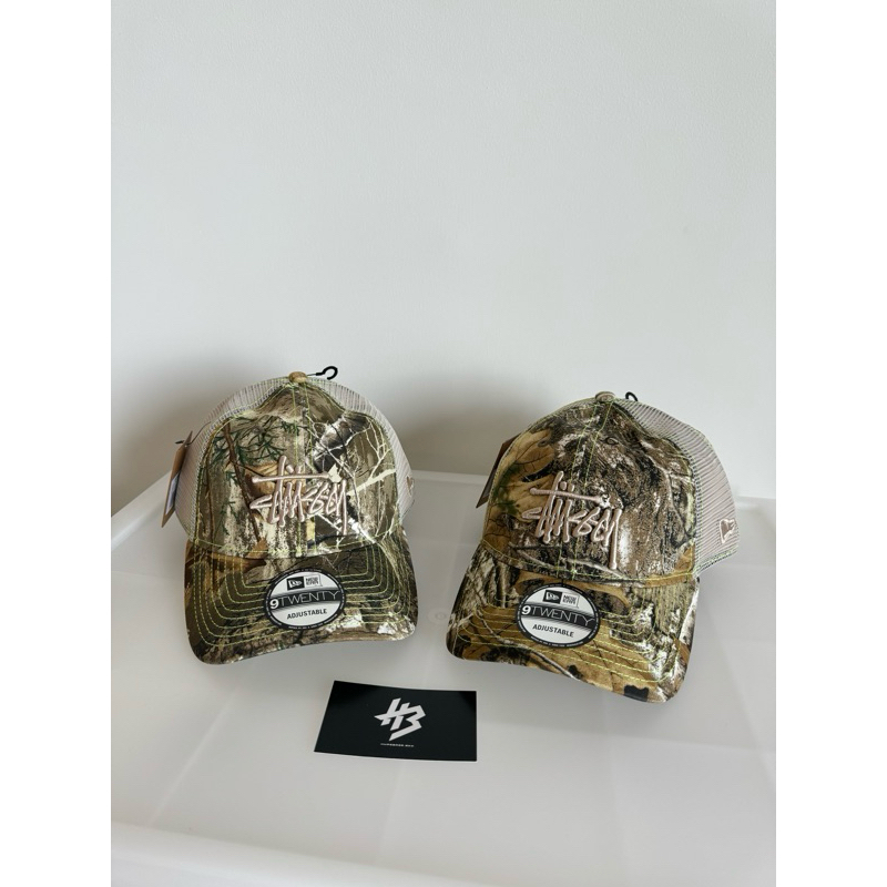 [ของแท้] STÜSSY NEW ERA 9TWENTY BASIC TRUCKER REAL TREE EDGE พร้อมส่ง
