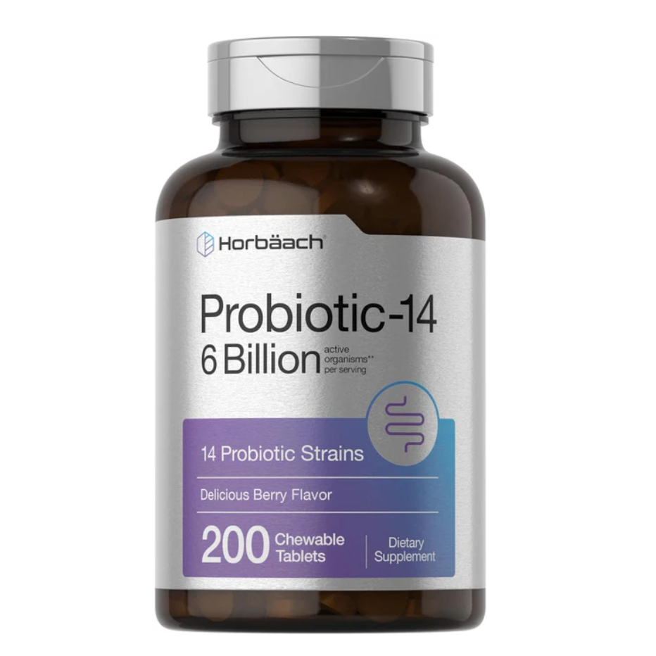 Horbaach Probiotics 6 Billion CFUs per serving | 200 Tablets