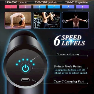 PAE-9048 เครื่องนวดไฟฟ้า ปืนนวด Mini Massage Gun นวดไหล่คอ หลัง แขน ขา เครื่องนวดกล้ามเนื้อ ทนทาน