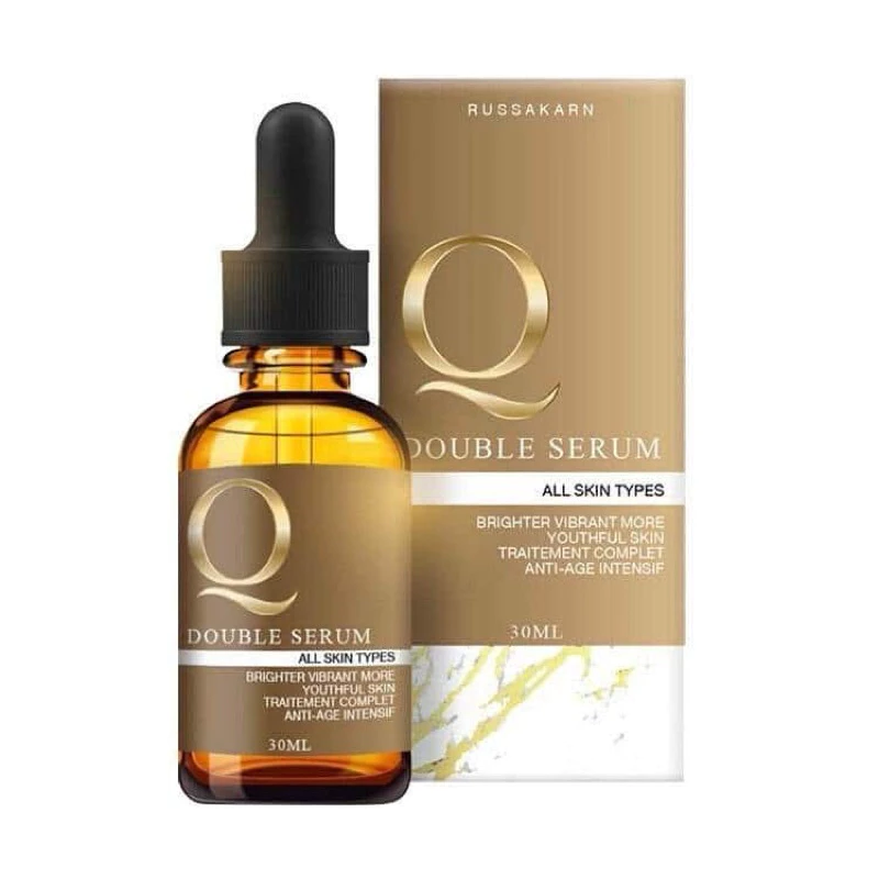 เซรั่มคิว Q Double Serum 1 กล่อง 30ml. สกินแคร์ ฝ้า กระ จุดด่างดำ บำรุงผิวหน้า