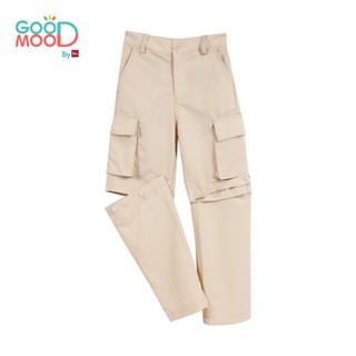 Good Mood by bsc กางเกงคาร์โก้ 2in1 สีครีม สำหรับเด็กอายุ 8-…