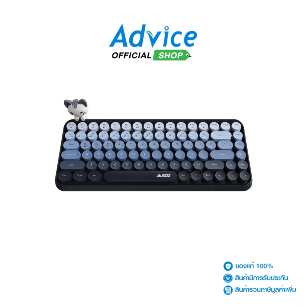 AJAZZ WIRELESS KEYBOARD (คีย์บอร์ด) AK308i KITTI BLUE - A0160147