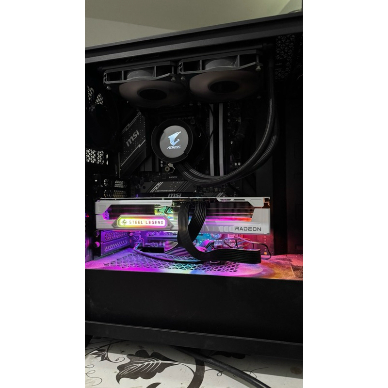 AMD Radeon™ RX 9070 XT Steel Legend 16GB ประกันเดินมาแค่เดือนเดียวประกันitcity+svoa 3ปีซื้อ4/68