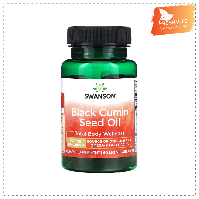 SWANSON Black Cumin Seed Oil, 500 mg, 60 Liq Veggie Caps