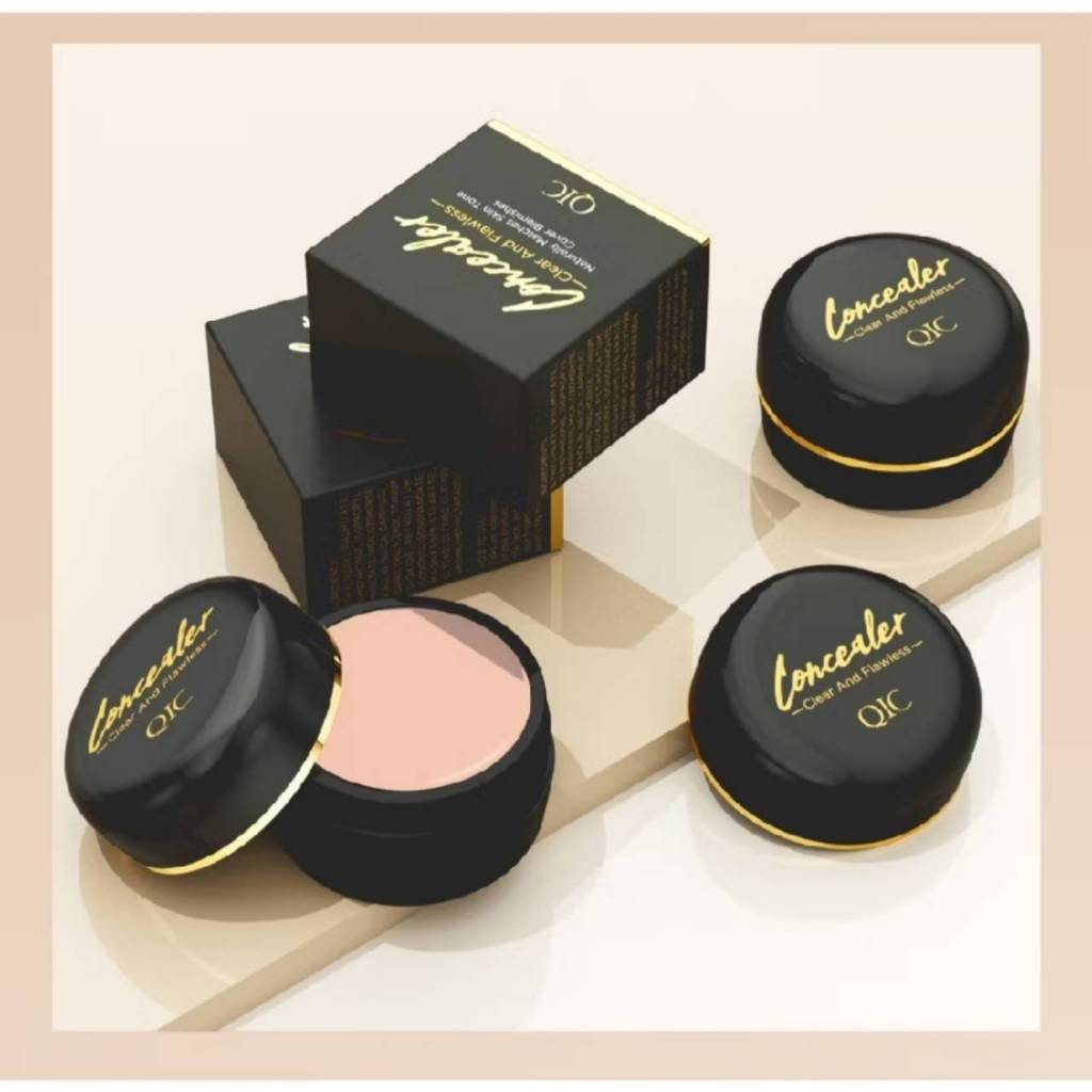 QIC คอนซีสเลอร์ กันน้ำ ปกปิดรอยคล้ำและจุดด่างดำได้อย่างดี ควบคุมความมันได้ยาวนาน ขนาด 15g