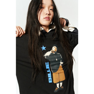 H&M(เอชแอนด์เอ็ม) เสื้อยืดพิมพ์ลายแบบโอเวอร์ไซส์ ผู้หญิง 125…