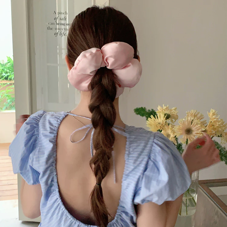 แหวนผม ที่คาดผมซาติน ดอกไม้🌼ไส้ฝ้าย คุณภาพสูง หลากสี เข้ากับทุกการแต่งกาย✨ พร้อมส่ง thumbnail 3