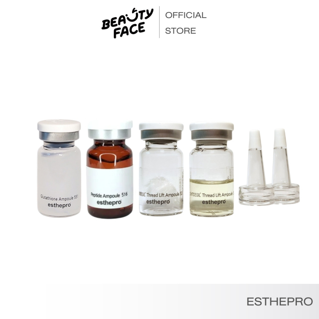 ESTHEpro  Ampoule  แอมพลู เปปไทด์ 516  , แอมพลูทรีตเม้น สูตรริ้วรอย anti aging , Ampoules  Gluta treatment - New