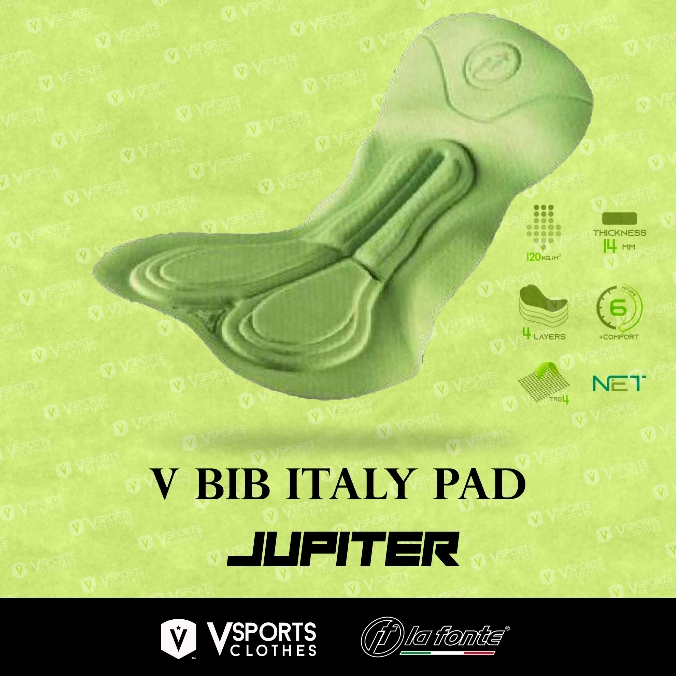 กางเกงจักรยาน เป้าอิตาลี่ | V Bib Italy pad