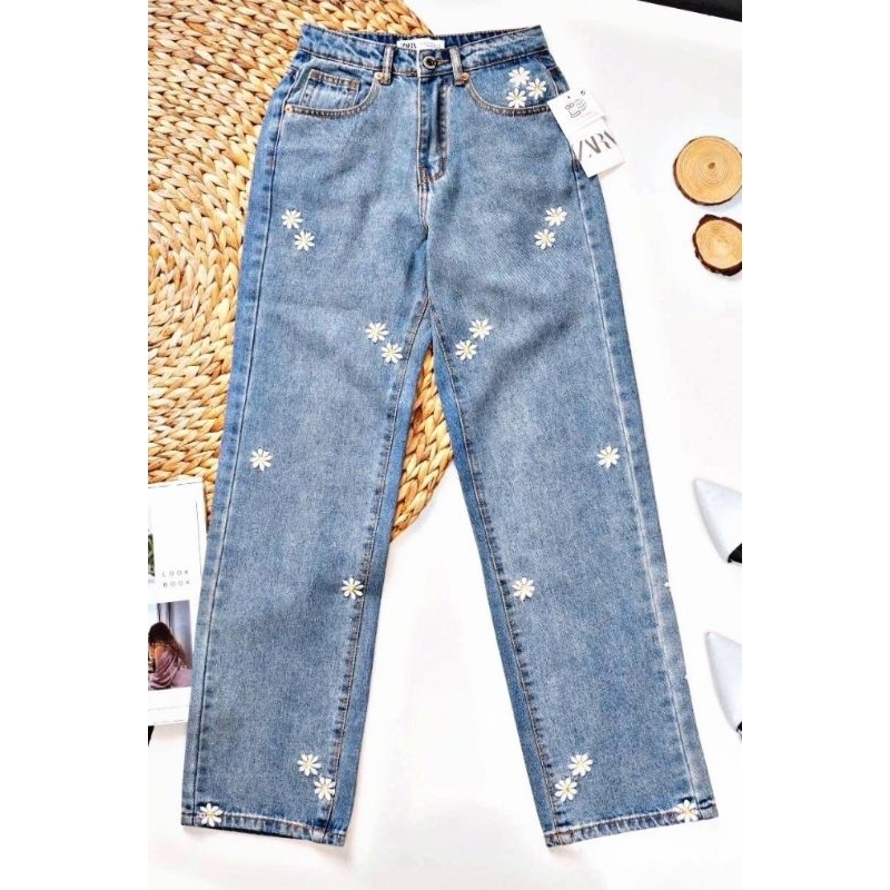 กางเกงยีนส์ Zara สียีนส์