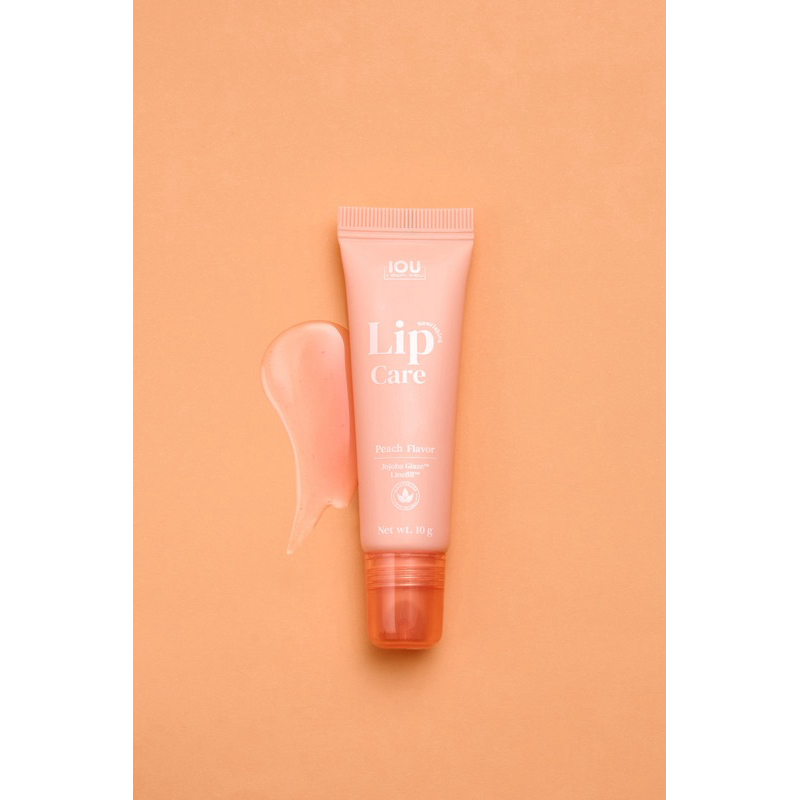 IOU Lip Serum Balm Peach Flavor ลิปเซรั่มบาล์มพิงค์พีช ลิปพี่พีทแก้มบุ๋ม