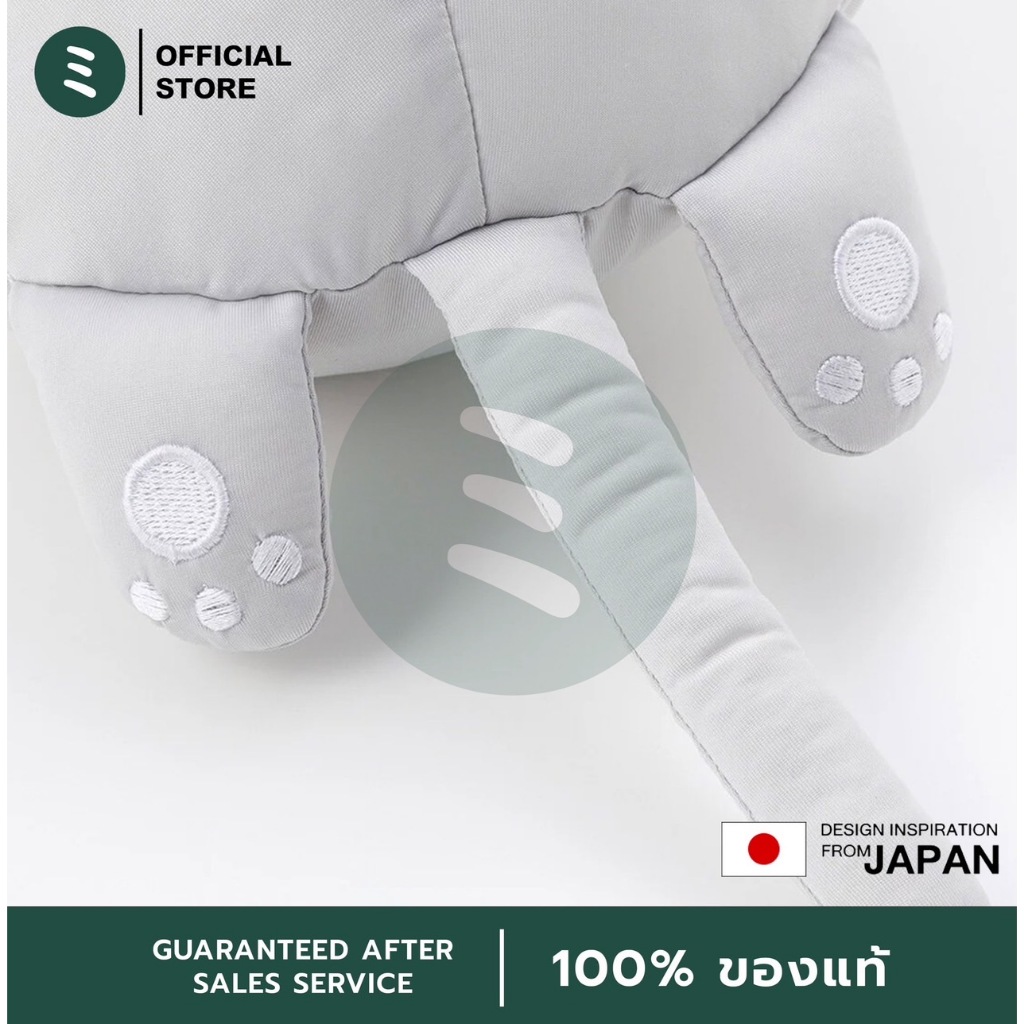 MIDORI หมอนแมวดำ หมอนข้างอเนกประสงค์แบบนุ่มสัมผัสเย็น หมอนแมว Soft Cooling Multi Cushion (73x23x15 cm) - รูปที่ 5